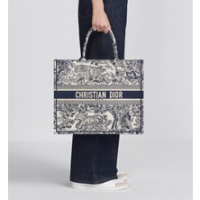 Dior Kadın Kol Çanta - Kol Çanta - Plaj Çanta - Large Dior Book Tote Bag