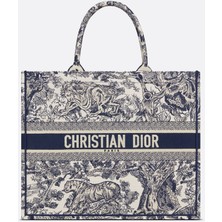 Dior Kadın Kol Çanta - Kol Çanta - Plaj Çanta - Large Dior Book Tote Bag