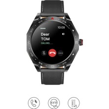 Haino Teko St-5 Amoled Ekran Dahili Bluetooth Kulaklıklı Deri Kordon Watch Buds Series Akıllı Saat