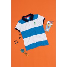 U.S. Polo Assn. Erkek Çocuk Saks Polo Yaka Tişört 50288131-VR045