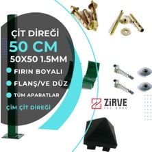 50 cm Panel Çit ve Çim Çit Direği (Aksesuarlı) Zirve Tel Örgü