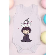 Bebe Tospik Harry Potter Karikatür Baskılı Pamuk Atlet Zıbın