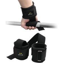 Tekno Trust Siyah Bilekli Fitness Strap - Lifting Straps, Ağırlık Kayışı Siyah