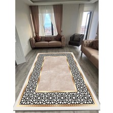 Yıkanabilir Kaymaz Taban Dekoratif Salon Mutfak Halısı Yolluk