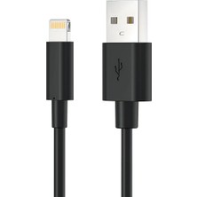 Deji iPhone Uyumlu Hızlı Şarj Kablosu Usb To Lightning 6 6s 7 8 X Xs Xr 11 12 13 14 Pro Max Plus Siyah