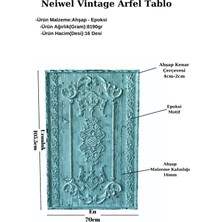 Neiwel Vintage Arfel Eskitme Beyaz Tablo
