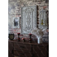 Neiwel Vintage Arfel Eskitme Beyaz Tablo