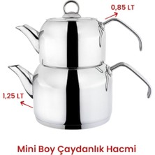 Tekno Trust Altın Delux Mini Boy Platin Çaydanlık Takımı 8011 Çelik 0 - 1,99 L