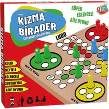 Ritoys Geleneksel Eğlenceli Aile Oyunu Ahşap Kızma Birader (Ebat: 29 cm x 28,9 Cm)