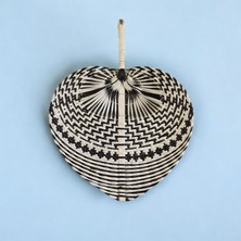 Ocean Point Bambu Duvar Dekoru Yelpaze Doğal Iskandinav Tarz El Yapımı Duvar Süsü 35X30CM Oceanpoint