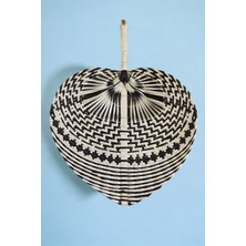 Ocean Point Bambu Duvar Dekoru Yelpaze Doğal Iskandinav Tarz El Yapımı Duvar Süsü 35X30CM Oceanpoint