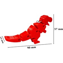 Tesseract Hareketli Dino Anahtarlık