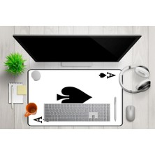 Aoki Mikrofiber Dekoratif Mouse PAD,40X80  7mm Kalınlık, Kaygansız Taban, Leke Tutmaz, Su Geçirmez, Ofis Aksesuarı