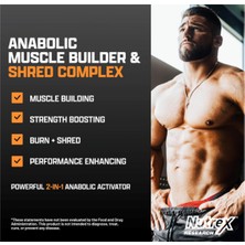 Nutrex Research Anabol Ripped Anabolic Muscle Builder 60 Likit Capsul  Usa Versiondur