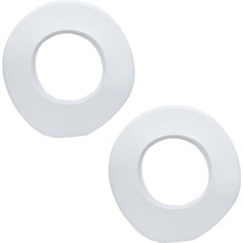 2 Ad. Kombi Lastik Baca Contası Beyaz Ø10CM - Baca Toz Contası - Kombi Baca Borusu Lastiği - Hava Sızdırmaz Conta