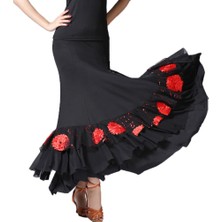 Waroom Dans Elbisesi Dans Kostümü Tango D Kırmızı (Yurt Dışından)
