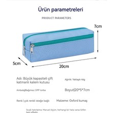 YC1 Çift Fermuarlı Kalem Kutusu, Kırtasiye Çantası, Öğrenci Kalem Kutusu (Yurt Dışından)