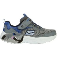 Skechers Creature - Lights Büyük Erkek Çocuk Gri Işıklı Spor Ayakkabı 400617L Ccbl