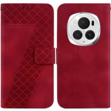 Bdt Shop Onur Magic6 Pro Pu Deri Kart Yuvası Fonksiyonu Için Telefon Kılıfı Kabartmalı (Yurt Dışından)