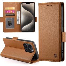 Bdt Shop IPhone 15 Için Flip Case Pro Cüzdan Flip Günlük Kullanım Kartvizit Yuvaları (Yurt Dışından)