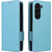 Bdt Shop Samsung Galaxy Z Için Flip Case Fold 6 Kart Yuvaları Tutucu Manyetik Yan Pu (Yurt Dışından)