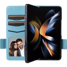 Bdt Shop Samsung Galaxy Z Için Flip Case Fold 6 Kart Yuvaları Tutucu Manyetik Yan Pu (Yurt Dışından)