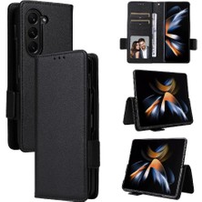 Bdt Shop Samsung Galaxy Z Için Flip Case Fold 6 Kart Yuvaları Tutucu Manyetik Yan Pu (Yurt Dışından)