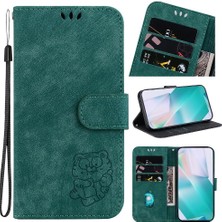 Bdt Shop Onur Magic6 Pro Için Kılıf Tutucu Kapak Flip Folio Kabartmalı Sevimli Kaplan (Yurt Dışından)