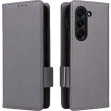 Bdt Shop Samsung Galaxy Z Için Flip Case Fold 6 Kart Yuvaları Tutucu Manyetik Yan Pu (Yurt Dışından)