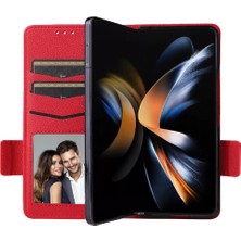 Bdt Shop Samsung Galaxy Z Için Flip Case Fold 6 Kart Yuvaları Tutucu Manyetik Yan Pu (Yurt Dışından)