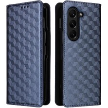 Bdt Shop Samsung Galaxy Z Için Flip Case Fold 6 3D Desen Pu Deri Manyetik Kart (Yurt Dışından)