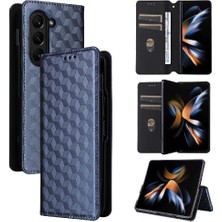 Bdt Shop Samsung Galaxy Z Için Flip Case Fold 6 3D Desen Pu Deri Manyetik Kart (Yurt Dışından)