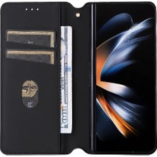 Bdt Shop Samsung Galaxy Z Için Flip Case Fold 6 3D Desen Pu Deri Manyetik Kart (Yurt Dışından)