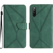 Bdt Shop Sony Xperia 10 Vı Dikiş Için Flip Case Kabartmalı Yüksek Kaliteli Tpu Yumuşak (Yurt Dışından)