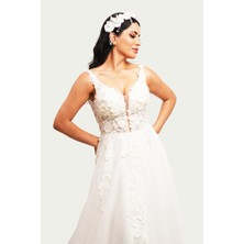 Canım Kendim Store Inci Beyazı Helen Model Gelinlik