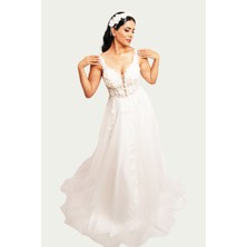 Canım Kendim Store Inci Beyazı Helen Model Gelinlik