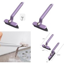 Kornea Store 360 Derece Dönen Cımbızlı Askılı Fırça Çok Amaçlı Tuvalet Banyo Temizlik Fırçası