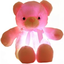 30 cm LED Peluş Teddy Bear Oyuncak (Pembe) (Yurt Dışından)