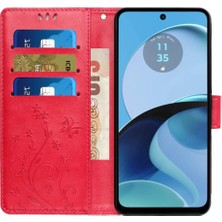 Bdt Shop Motorola Moto G54 Pu Deri Kart Tutucu Manyetik Kapatma Için Filp Durumda (Yurt Dışından)