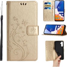 Bdt Shop Samsung Galaxy A24 4g Pu Deri Kart Tutucu Kickstand Bilek Için Filp Durumda (Yurt Dışından)