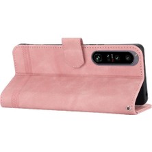 Bdt Shop Sony Xperia 1 Iv Kart Yuvaları Için Flip Case Manyetik Kapatma Bileklik Nakit (Yurt Dışından)