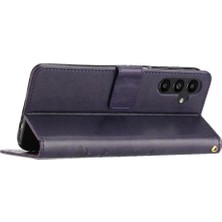 Bdt Shop Samsung Galaxy A35 Kickstand Manyetik Kapatma Bilek Kayışı Pu Için Filp Durumda (Yurt Dışından)