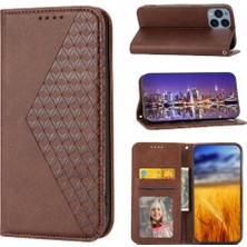 Bdt Shop Sony Xperia 1 V Cüzdan Için Flip Case El Kayışı Eşkenar Dörtgen Şekli Standı Günlük (Yurt Dışından)