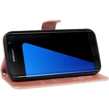 Bdt Shop Kredi Kartı Yuvası Yüksek Kaliteli Deri ile Samsung Galaxy S7 Için Flip Case (Yurt Dışından)