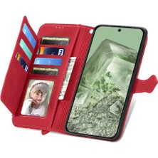 Bdt Shop Google Piksel 8A Cüzdan Flip Fermuar Tarzı Iş Çoklu Kart Için Flip Case (Yurt Dışından)