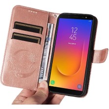 Bdt Shop Samsung Galaxy J6 2018 Için Flip Case Ayrılabilir El Kayışı Kabartmalı Yüksek (Yurt Dışından)