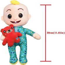 Müzikal Cocomelon Oyuncak Dolması Peluş Bebek Jj Bear (Yurt Dışından)