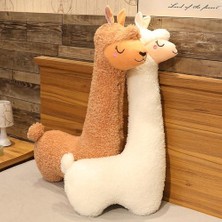 75 cm Sevimli Alpaka Peluş Oyuncak Vicugna Pacos Japon Yumuşak Dolması Sevimli Alpacasso Koyun Llama Çocuklar Kızlar Için Hayvan Bebekler Hediyeler | Doldurulmuş ve Amp;peluş Hayvanlar (Yurt Dışından)