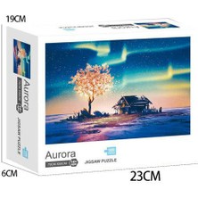 1000 Parça Yapboz Bulmacalar Oyunları Aurora Manzara Çocuklar Yetişkin Ev Oyuncak Hediye 70X50 cm (Yurt Dışından)