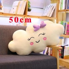 50 cm Stil Kawaii Bulut Peluş Yastık Yumuşak Kanepe Yastık Lovey Gülümseme Bulut Dolması Peluş Oyuncaklar Çocuk Kız Hediye | Peluş Yastıklar (Yurt Dışından)